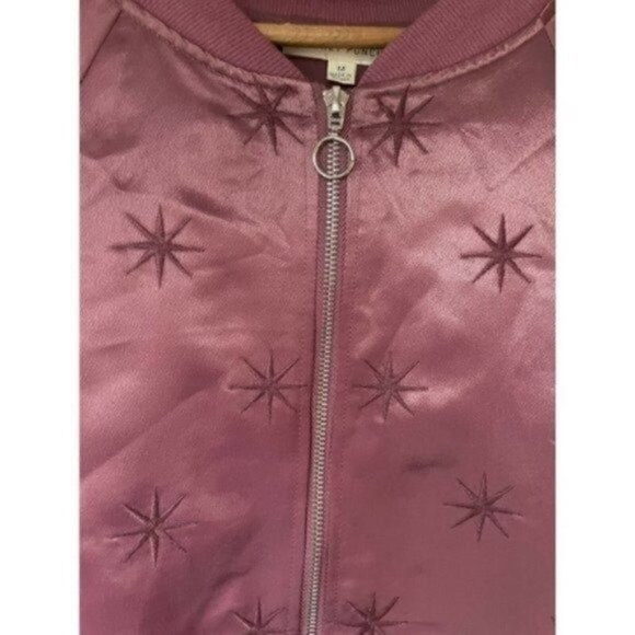 Ballet Core Honey Punch Silky Cardigan Jacket Mauve Women’s Size Medium Spring - Picture 5 of 12